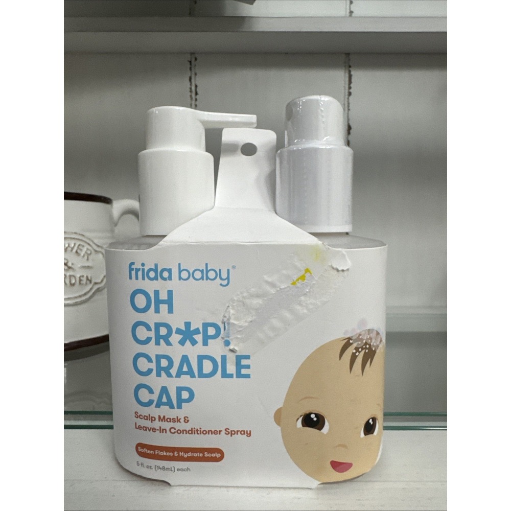 Cradle Cap Flake Fixer Frida Baby Oh Cr*p!  Scalp Spray + Scalp Mask Duo